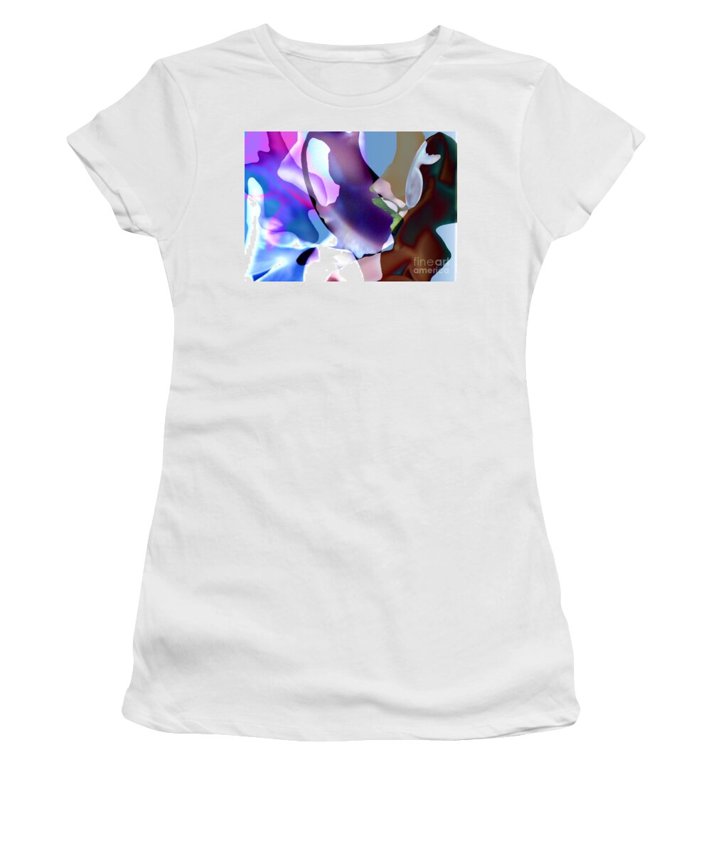 Contemporary Art Women's T-Shirt featuring the digital art Being Pulled Along by Jeremiah Ray