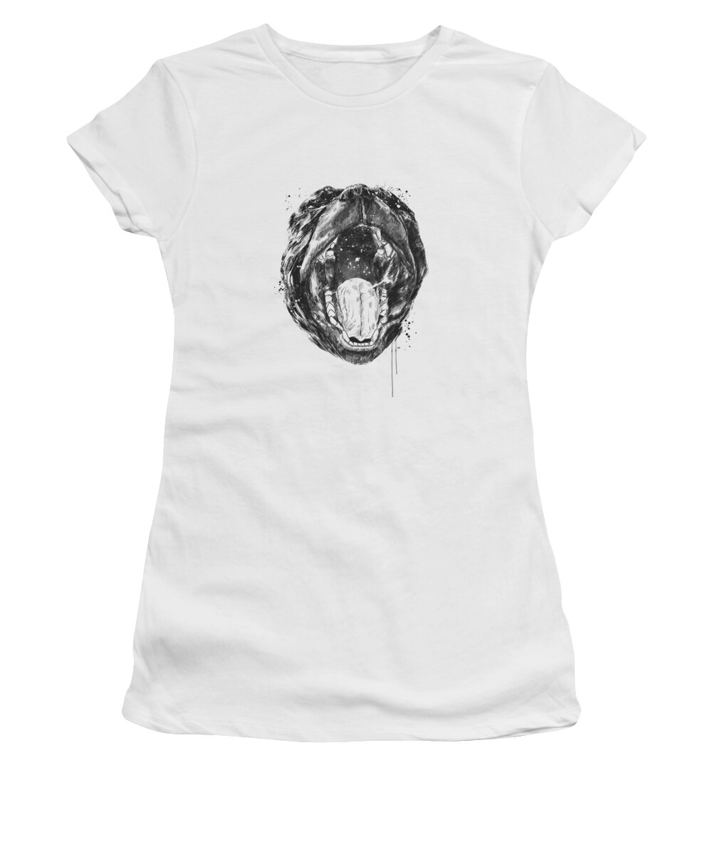 Animals Women's T-Shirt featuring the drawing Birth of the universe by Balazs Solti