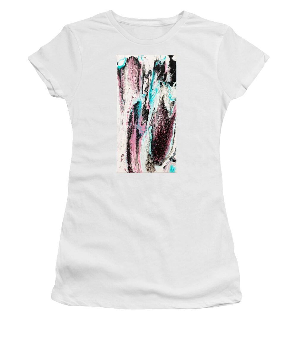 Abstract Women's T-Shirt featuring the painting Blush by Christine Bolden