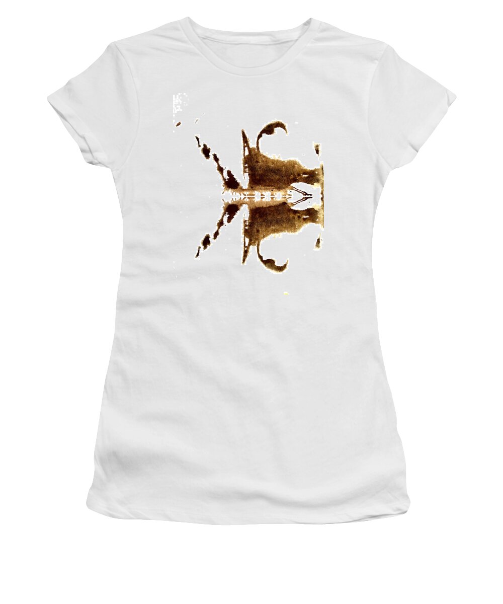 Abstract Women's T-Shirt featuring the painting Brain No.2 by Stephenie Zagorski