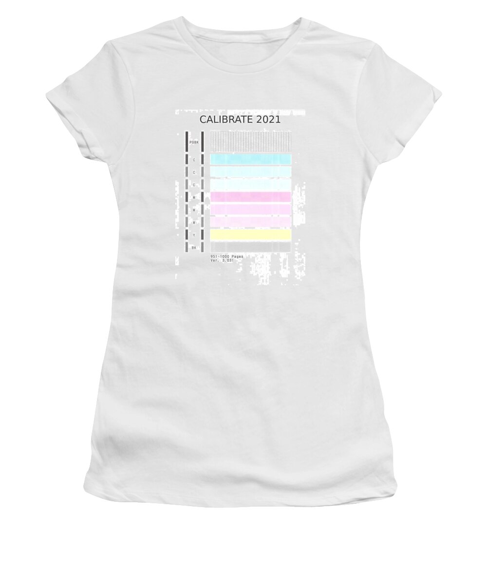 Richard Reeve Women's T-Shirt featuring the digital art Calibrate 2021 by Richard Reeve