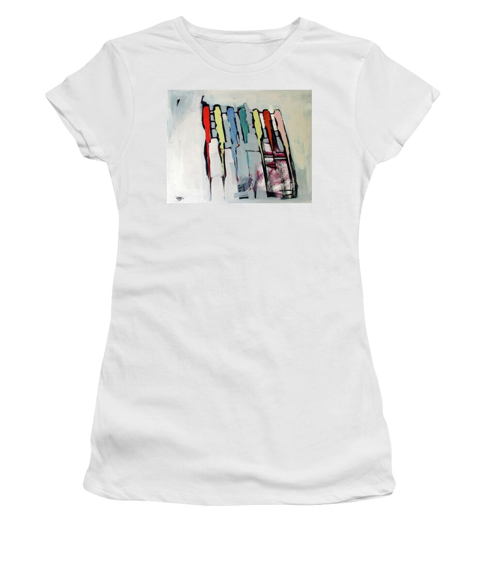 Candy Fire Women's T-Shirt featuring the painting Candy Fire by John Gholson