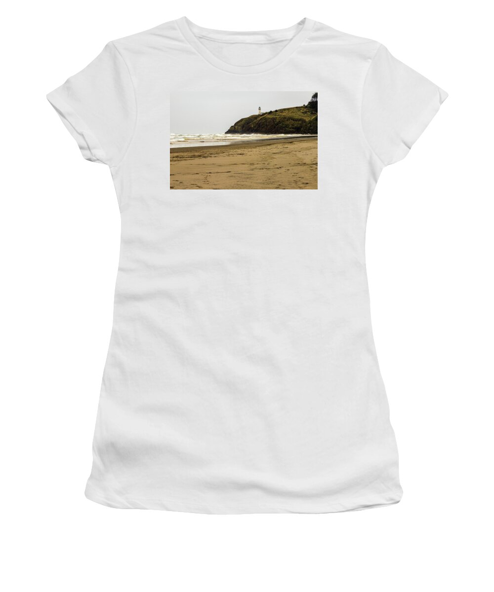 Landscapes Women's T-Shirt featuring the photograph Cape Disappointment by Claude Dalley