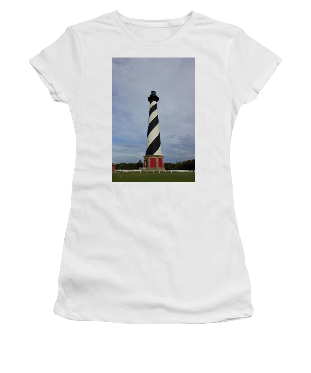 Obx Women's T-Shirt featuring the photograph Cape Hatteras by Annamaria Frost