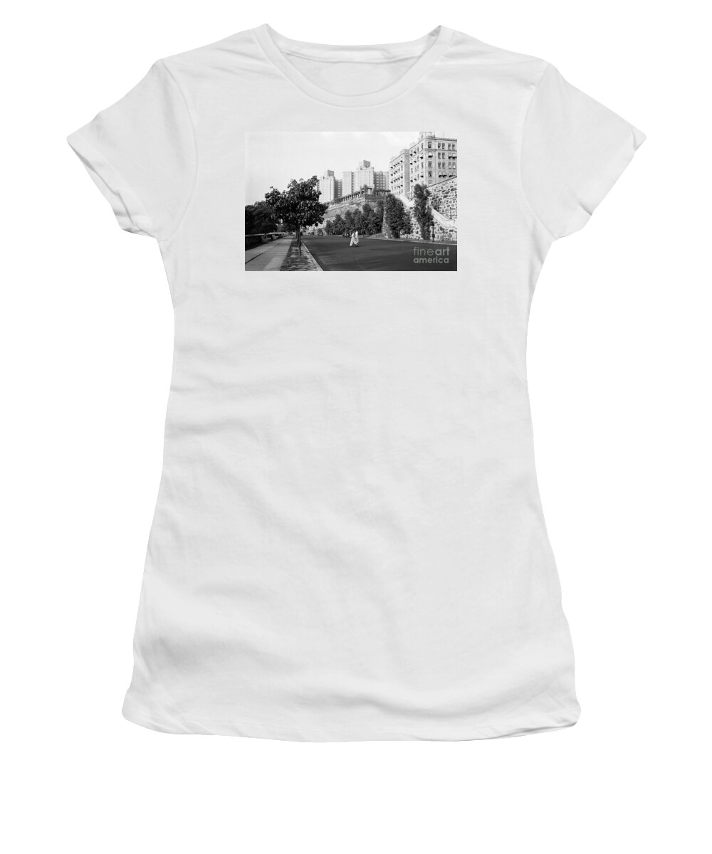 Castle Village Women's T-Shirt featuring the photograph Castle Village, 1938 by Cole Thompson