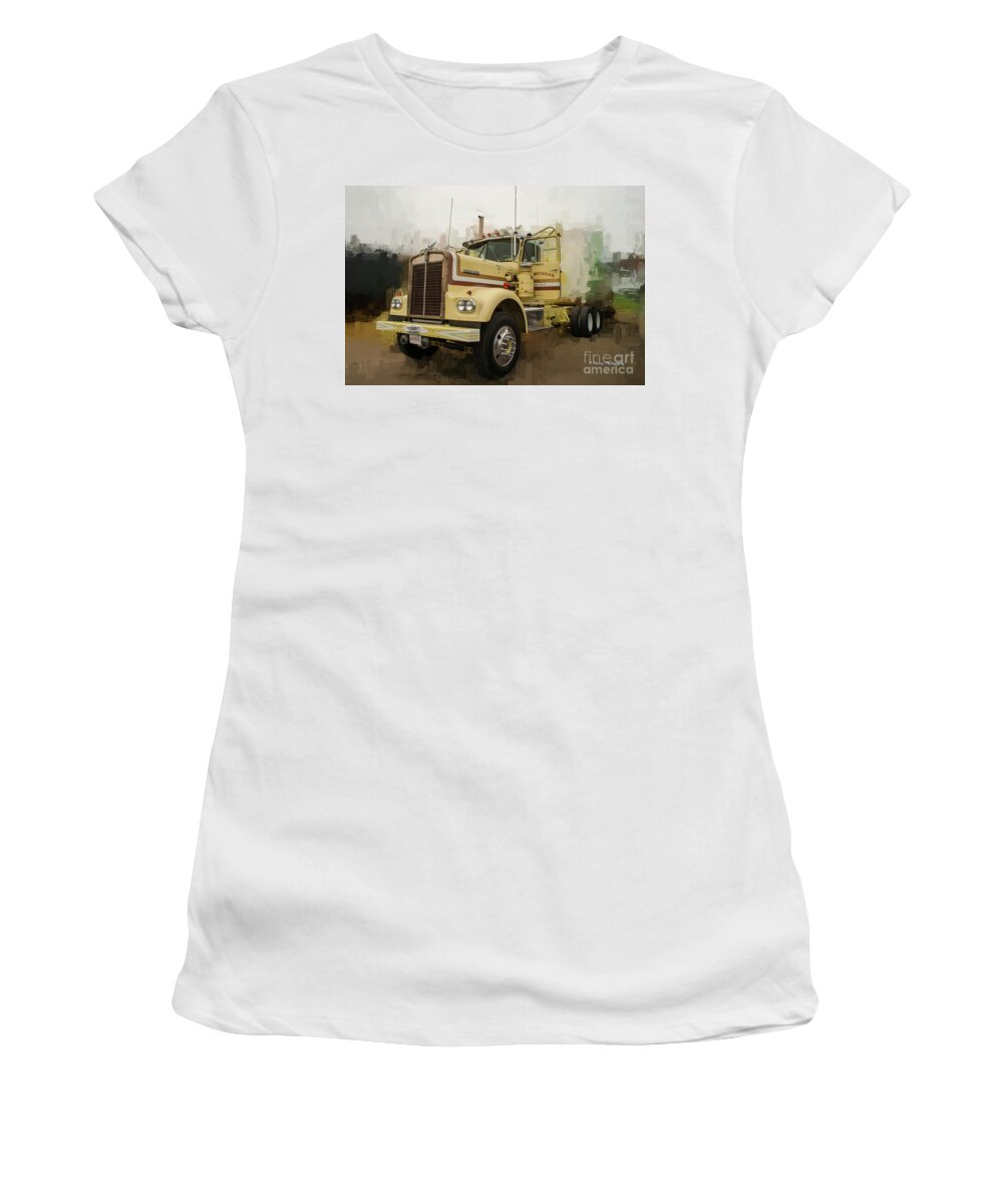 Big Rigs Women's T-Shirt featuring the photograph Catr9278-19 by Randy Harris