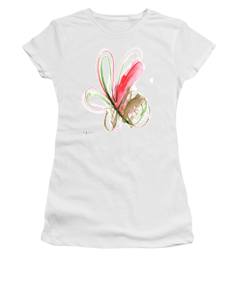 Christmas Women's T-Shirt featuring the painting Christmas Card 26 by Katrina Nixon
