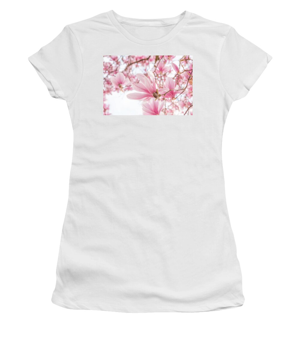 Magnolia Women's T-Shirt featuring the photograph Close-up on Spring by Philippe Sainte-Laudy