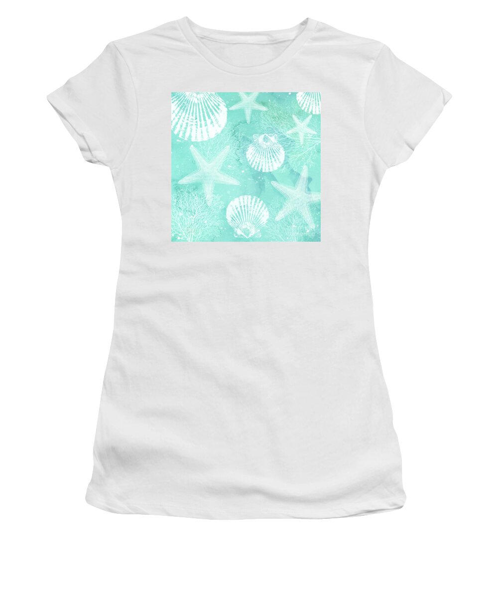 Coastal Women's T-Shirt featuring the digital art Coastal by Sylvia Cook