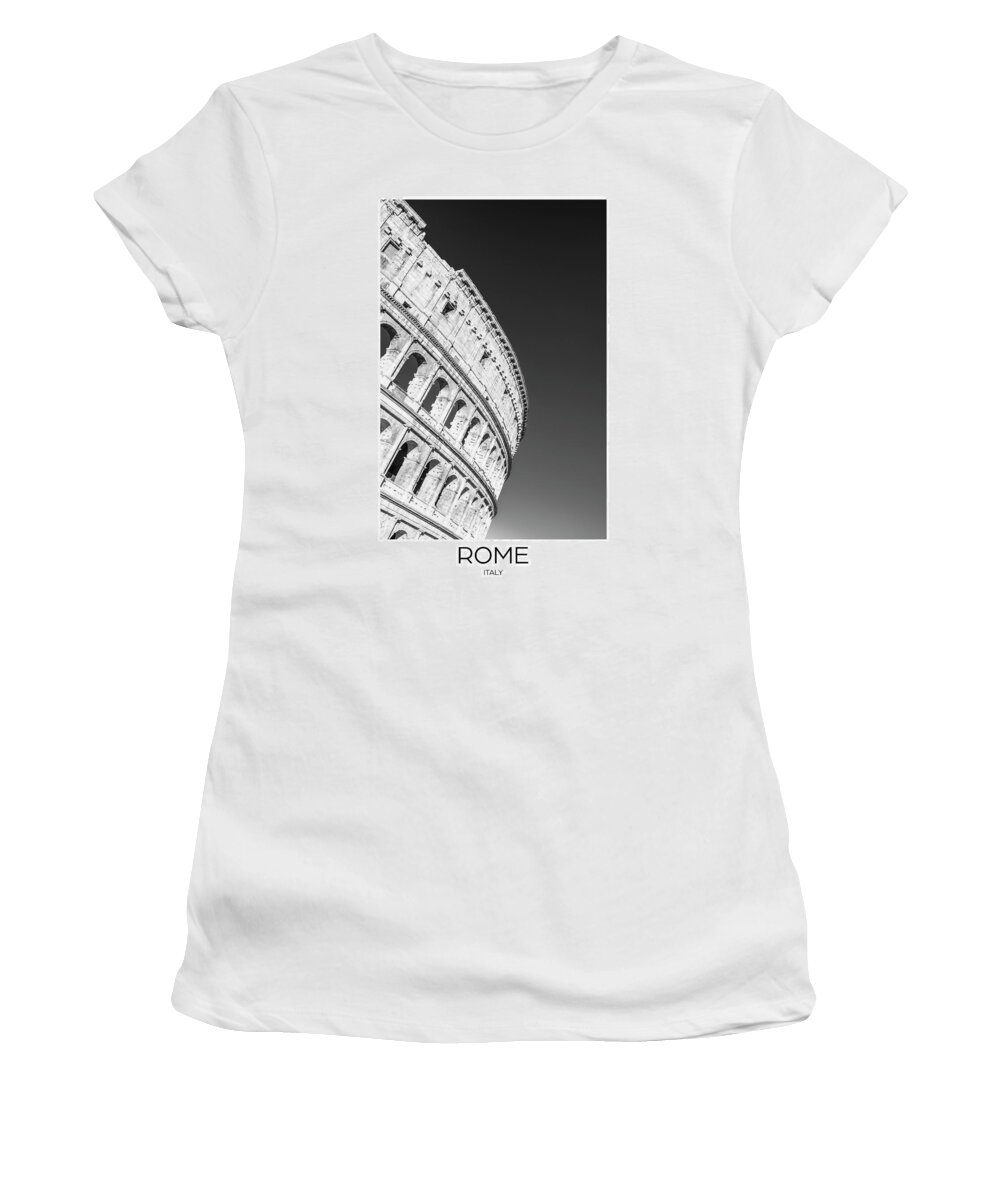Alan Copson Women's T-Shirt featuring the photograph Colosseum - Rome by Alan Copson