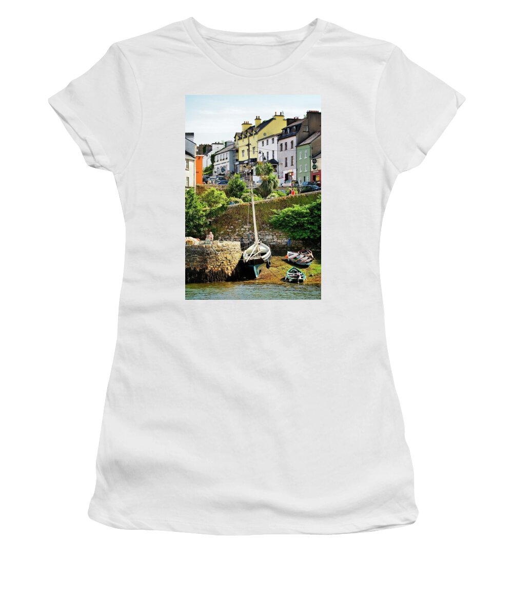 Connemara, Co. Galway, Ireland. The fishing village of Roundstone Women's  T-Shirt by David Lyons - Pixels
