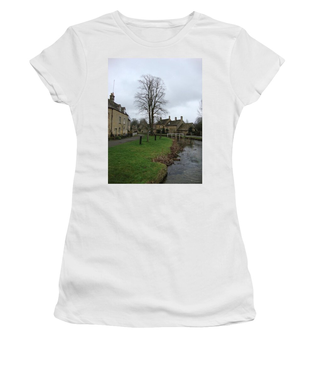 Cotswold Women's T-Shirt featuring the photograph Cotswolds Village by Roxy Rich