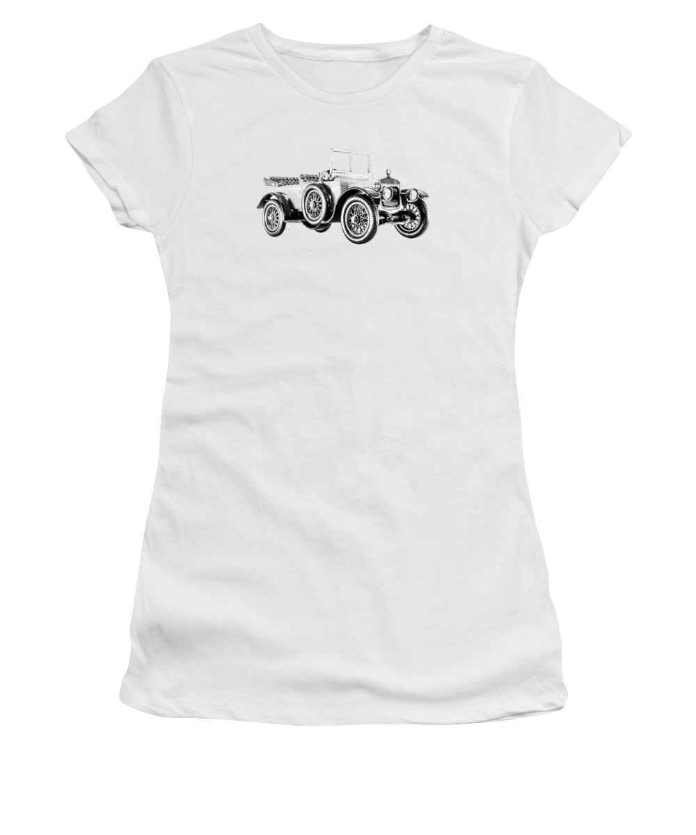 Car Women's T-Shirt featuring the photograph Daimler Type A12 1911 - transparent by Viktor Wallon-Hars