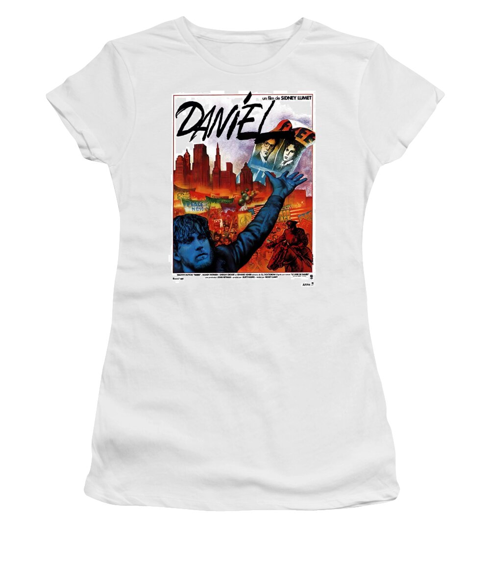 Synopsis Women's T-Shirt featuring the mixed media ''Daniel'', 1983 movie poster by Movie World Posters
