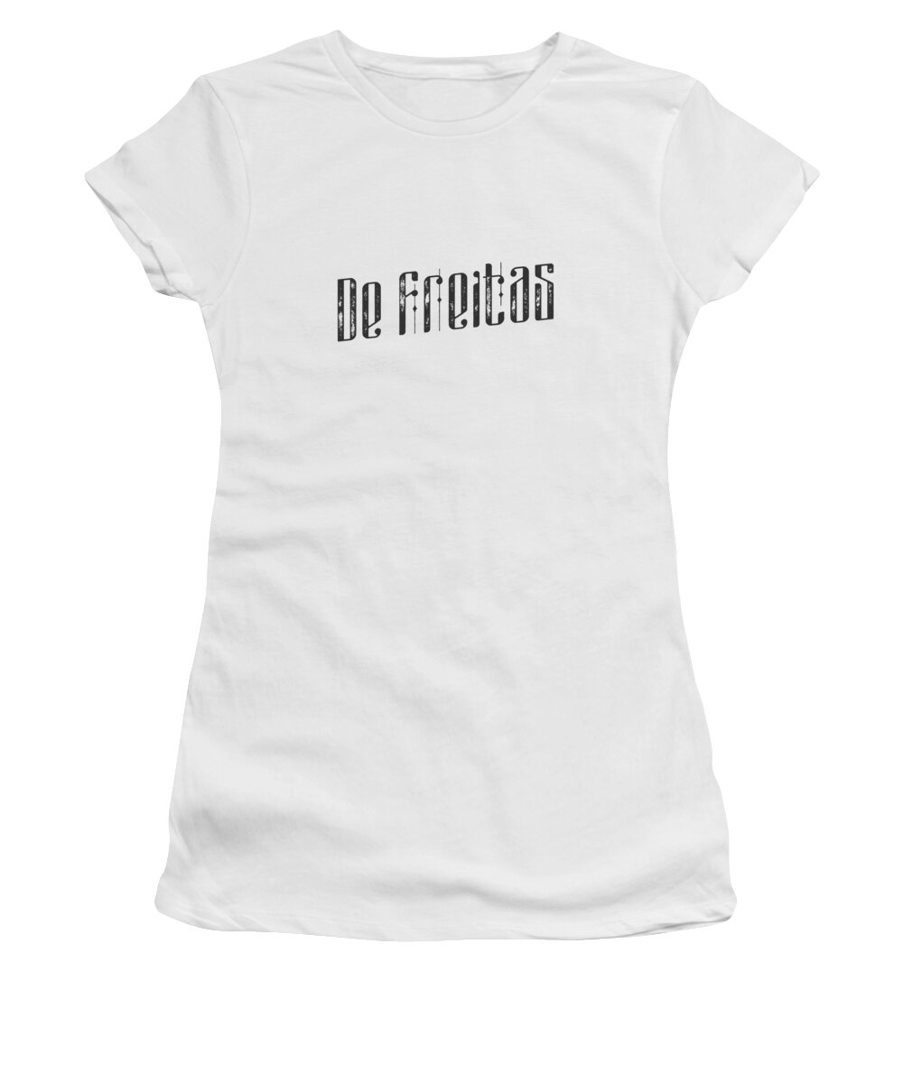 De Freitas Women's T-Shirt featuring the digital art De Freitas by TintoDesigns