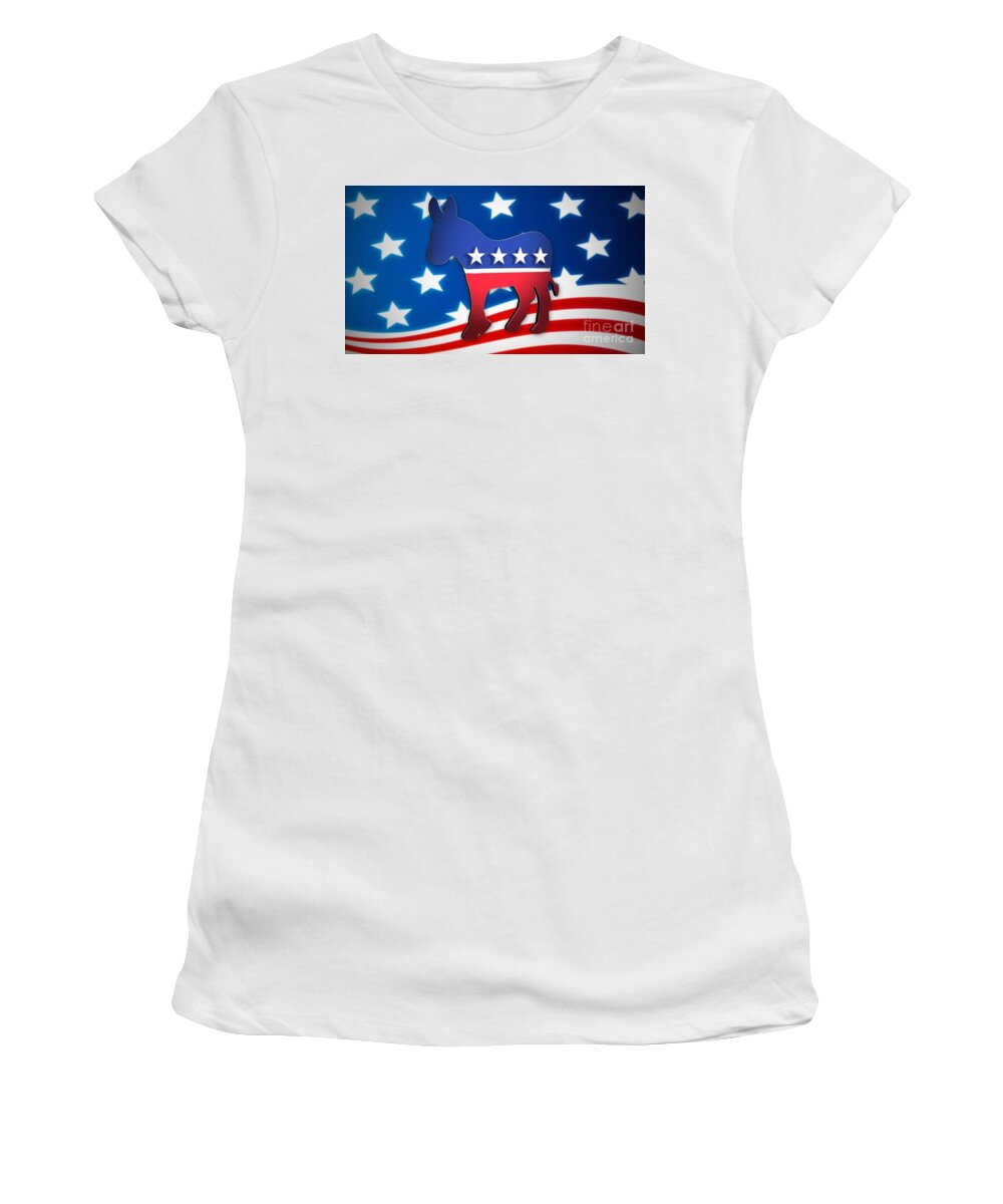 Democrat Women's T-Shirt featuring the photograph Democrat Poster by Action