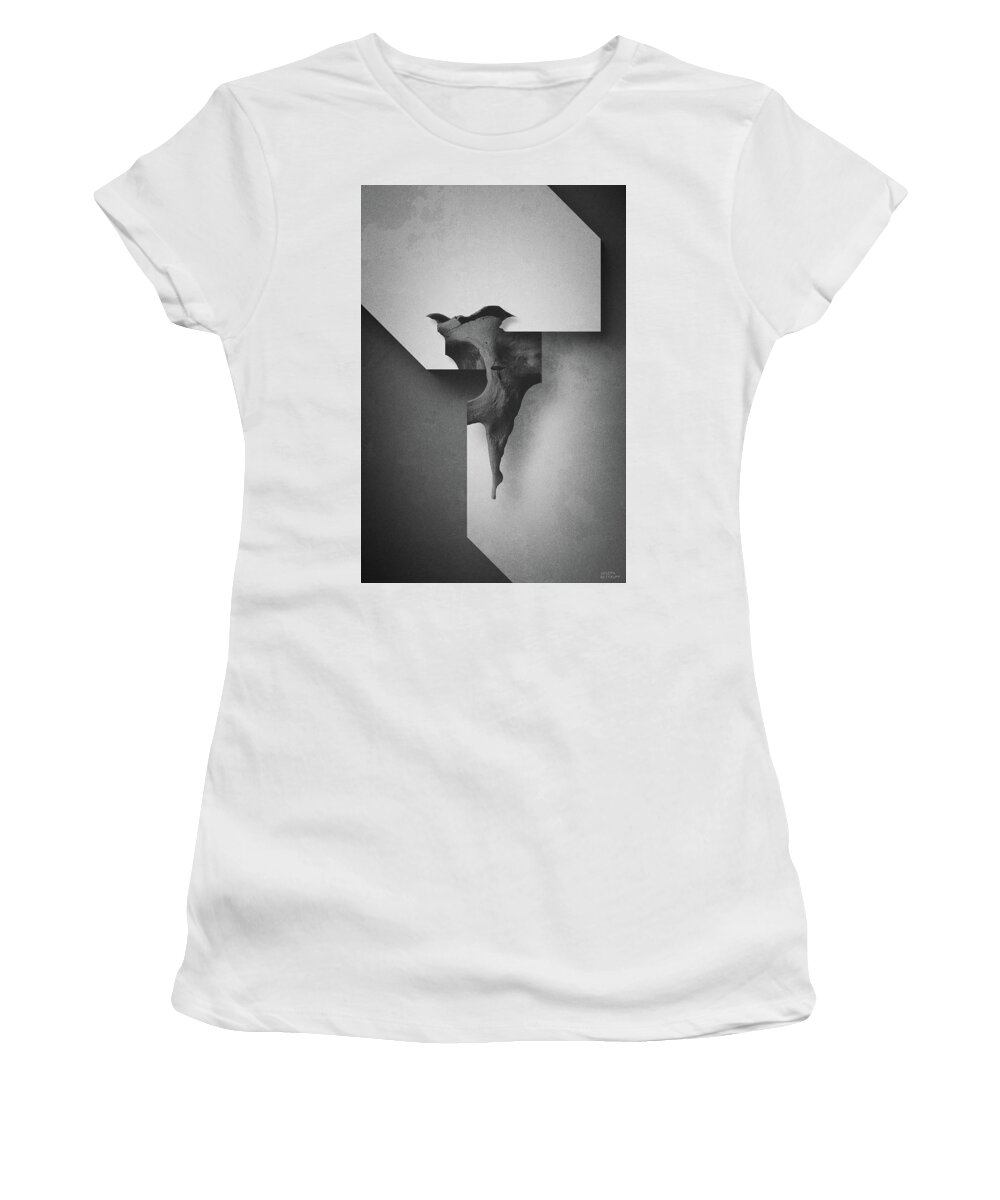 Abstract Women's T-Shirt featuring the photograph Diagesis vi by Joseph Westrupp