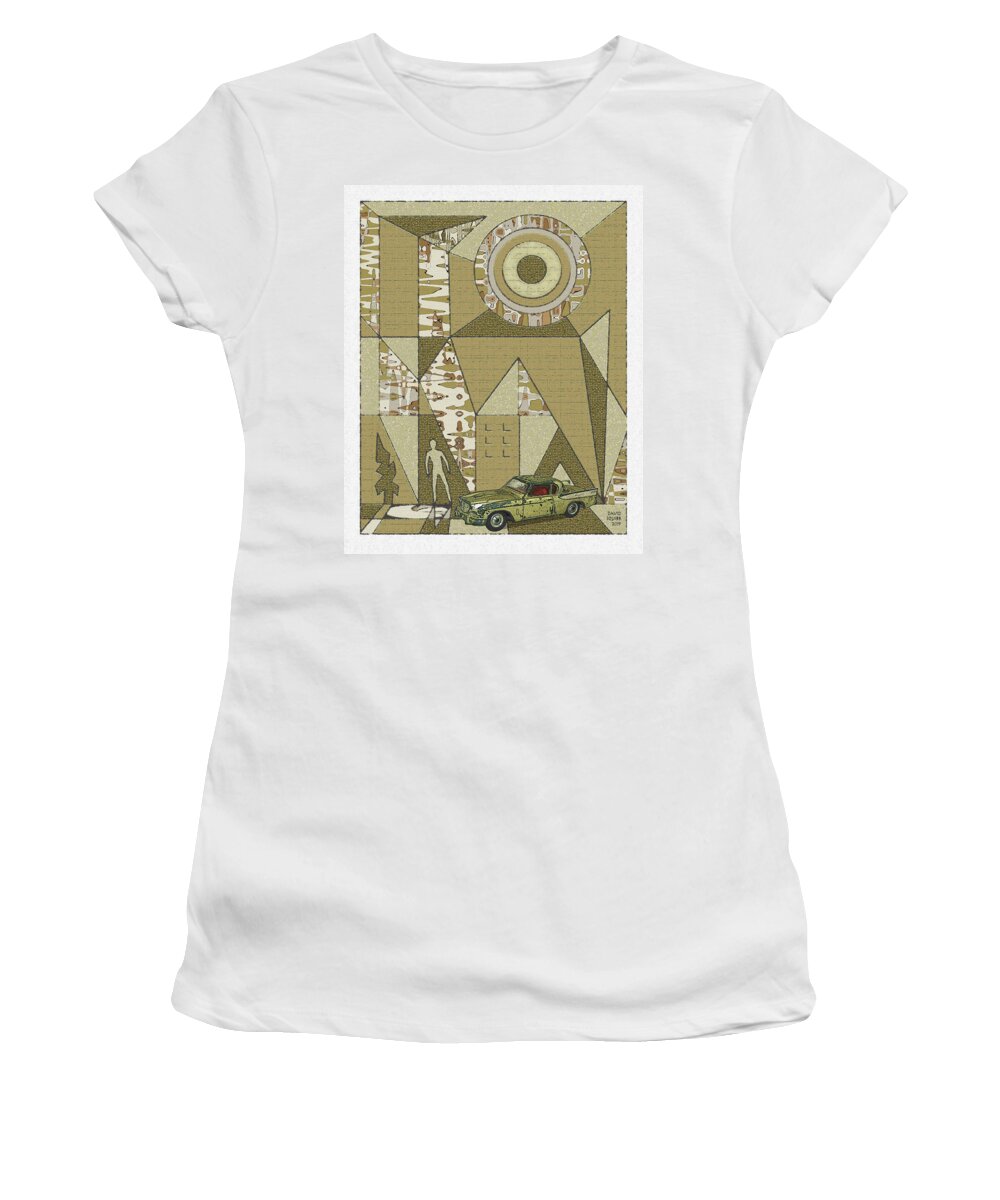 Dinky Toys Women's T-Shirt featuring the digital art Dinky Toys / Golden Hawk by David Squibb