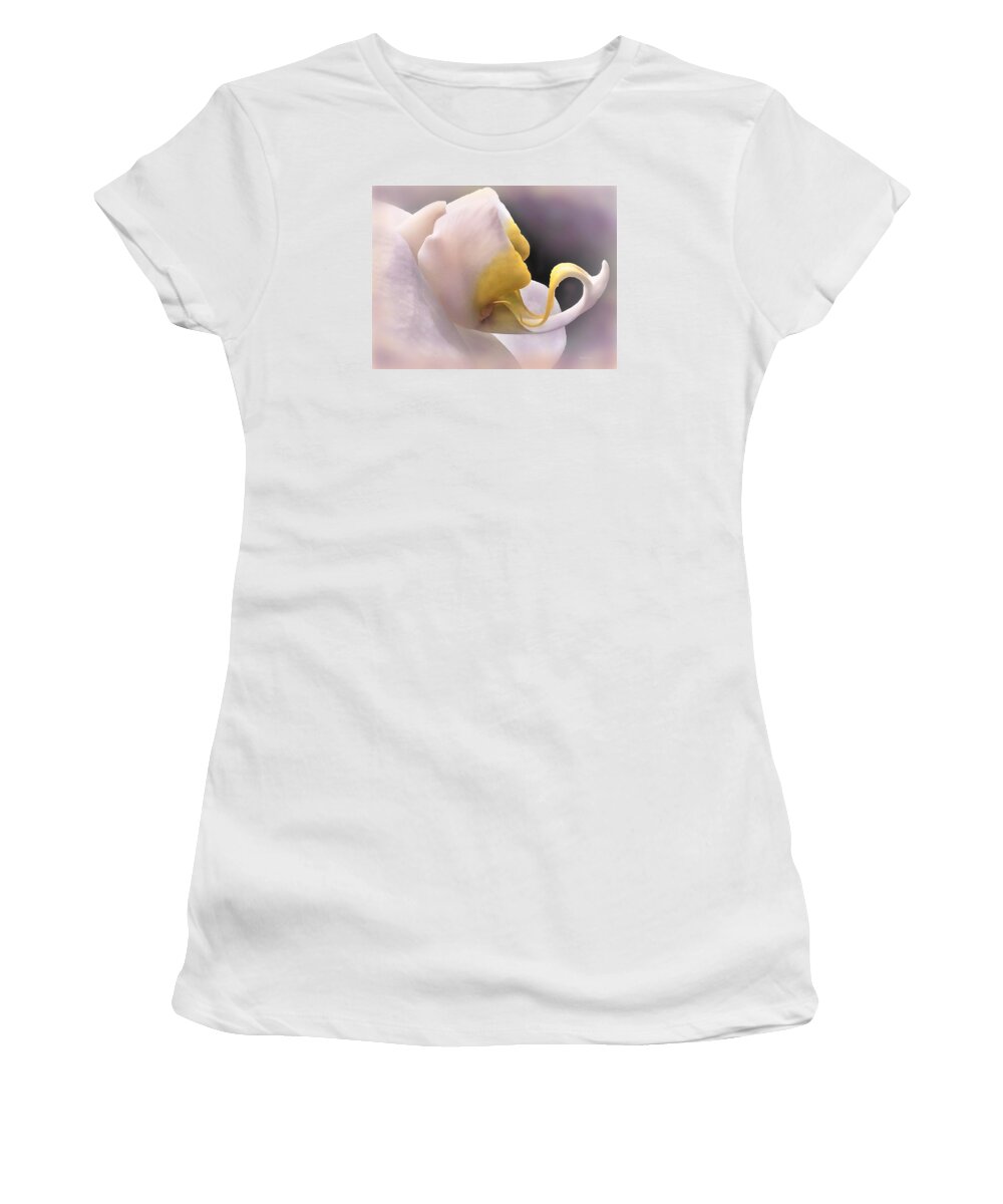 Orchid Women's T-Shirt featuring the photograph Dragon Tongue Orchid by Angela Davies