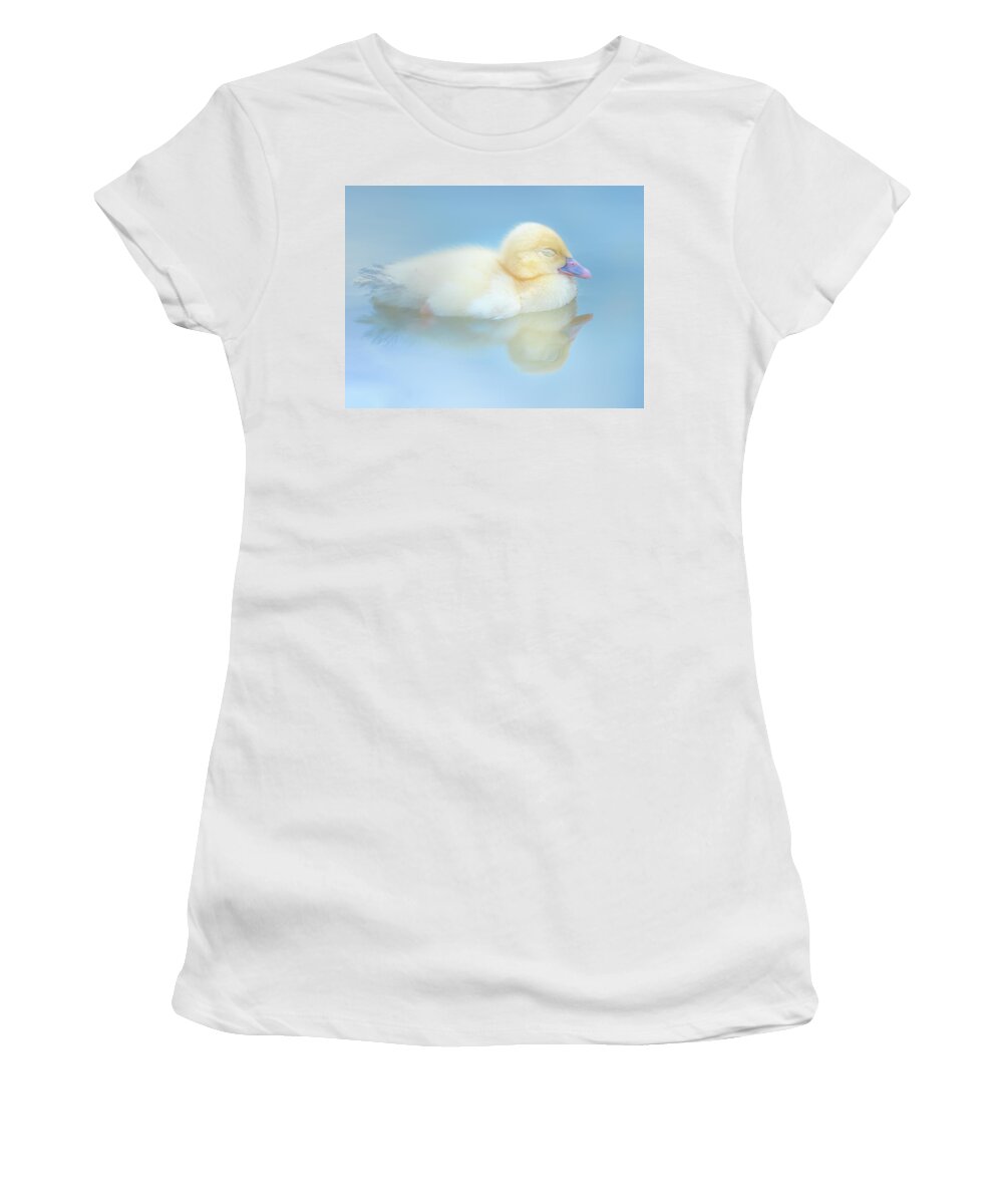 Yellow Duckling Women's T-Shirt featuring the photograph Dream Reflections by Jordan Hill