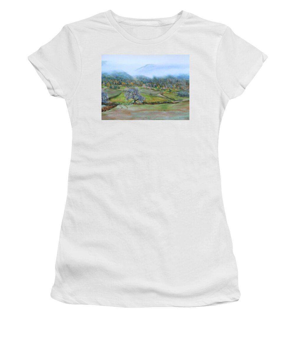  Women's T-Shirt featuring the painting Edit 2 by Roy Ward