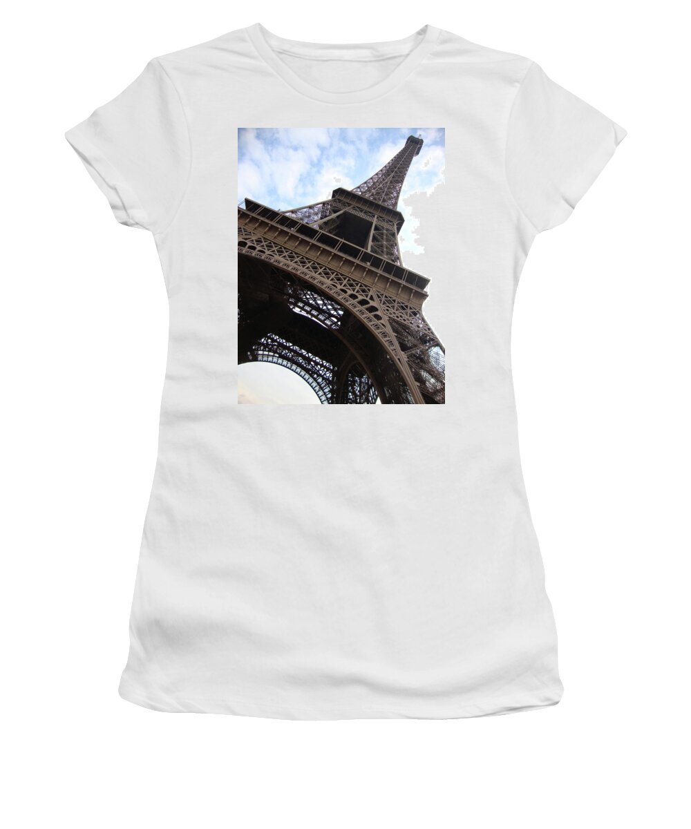 Eiffel Tower Women's T-Shirt featuring the photograph Eiffel Tower by Roxy Rich