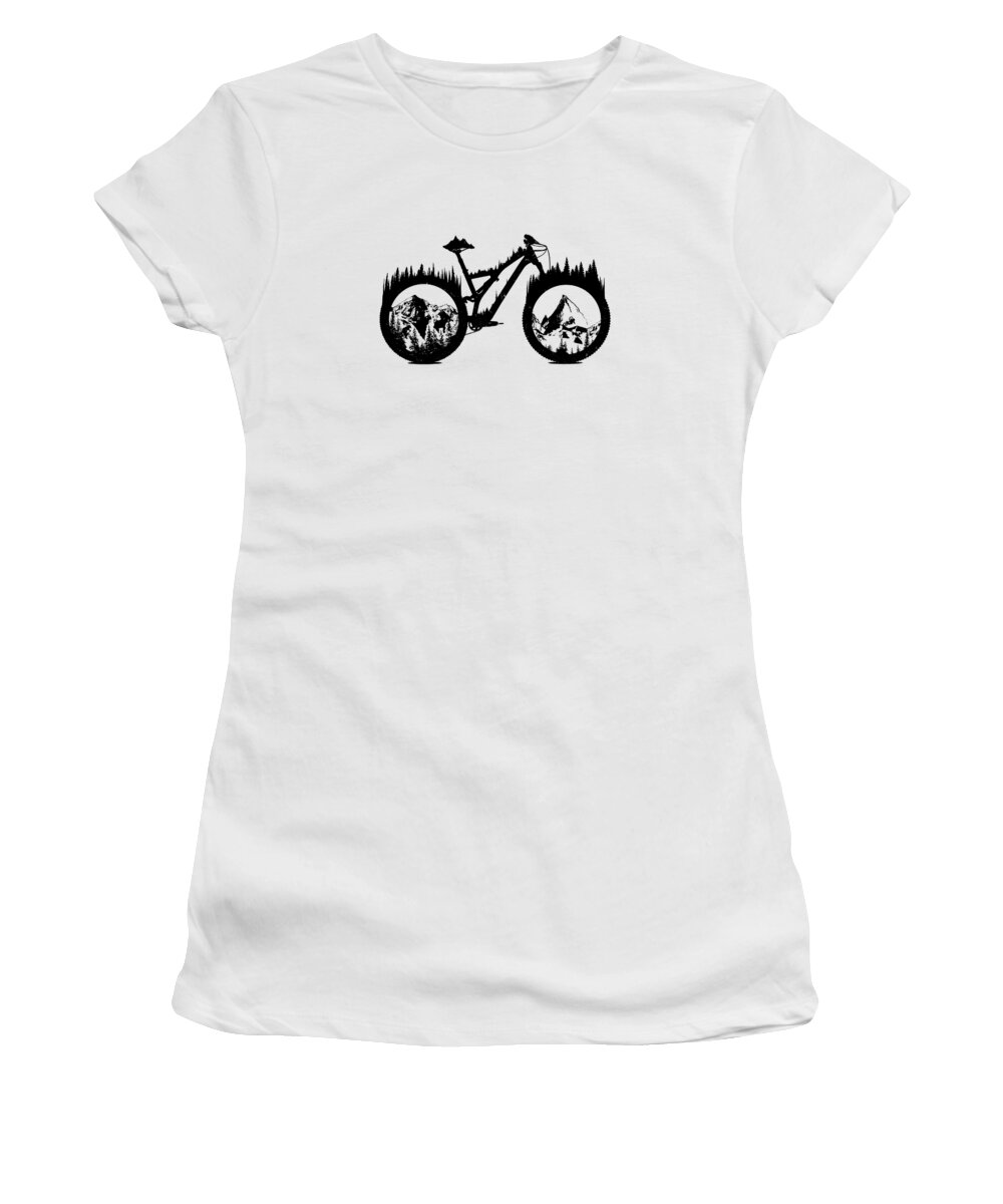 Bike Women's T-Shirt featuring the digital art Enduro by Danilov Ilya