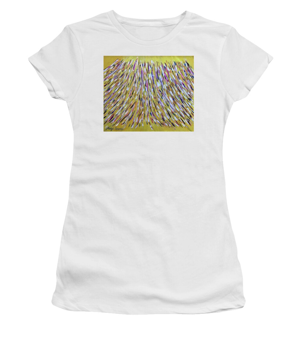 Hope Women's T-Shirt featuring the painting Espoir by Medge Jaspan