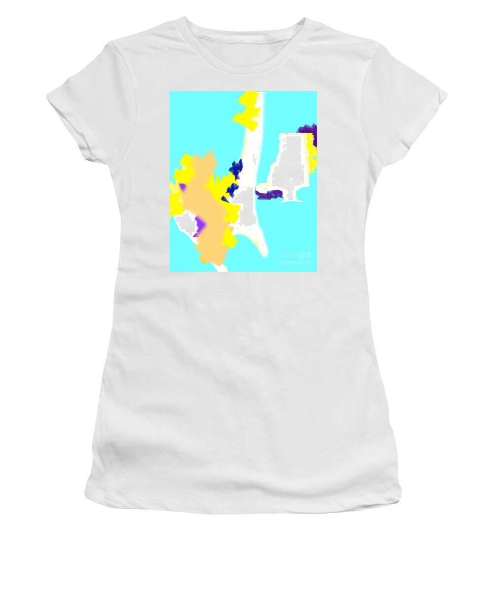 Abstract Art Women's T-Shirt featuring the digital art Even the Memory by Jeremiah Ray