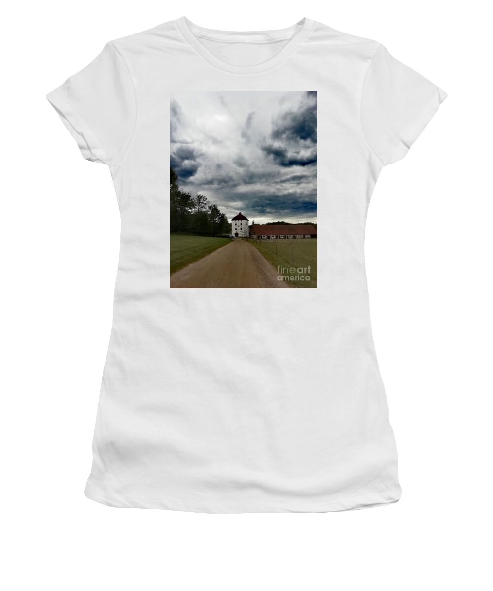 Castle Women's T-Shirt featuring the photograph Faded Worlds by Alexandra Vusir