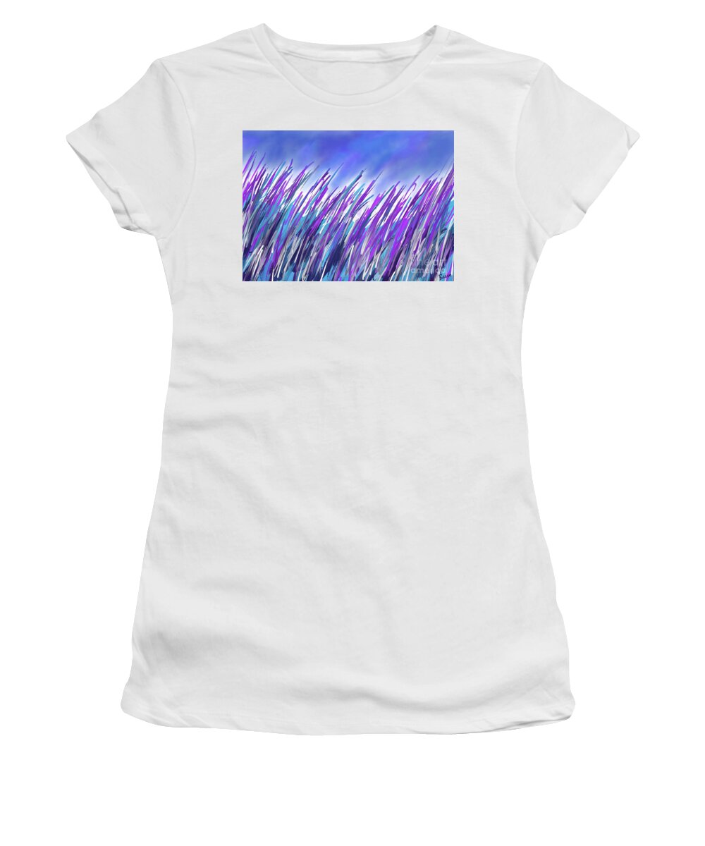 Abstract Women's T-Shirt featuring the digital art Field of Dreams by Mars Besso