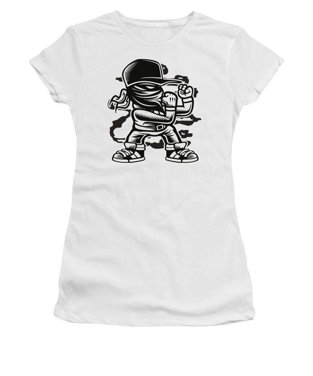 Kid Women's T-Shirt featuring the digital art Fighter kid by Long Shot