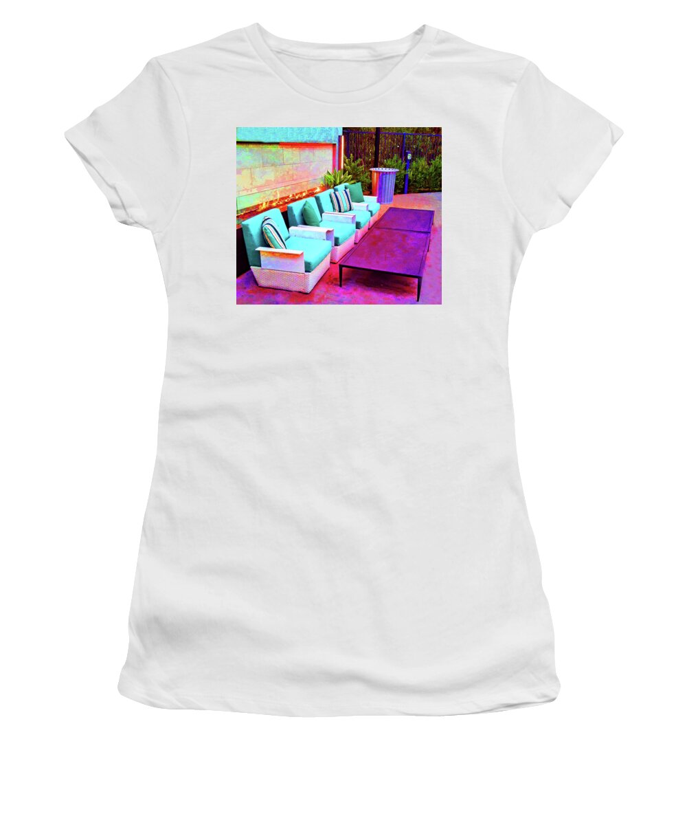 Outdoors Women's T-Shirt featuring the photograph Fire Pit by Andrew Lawrence
