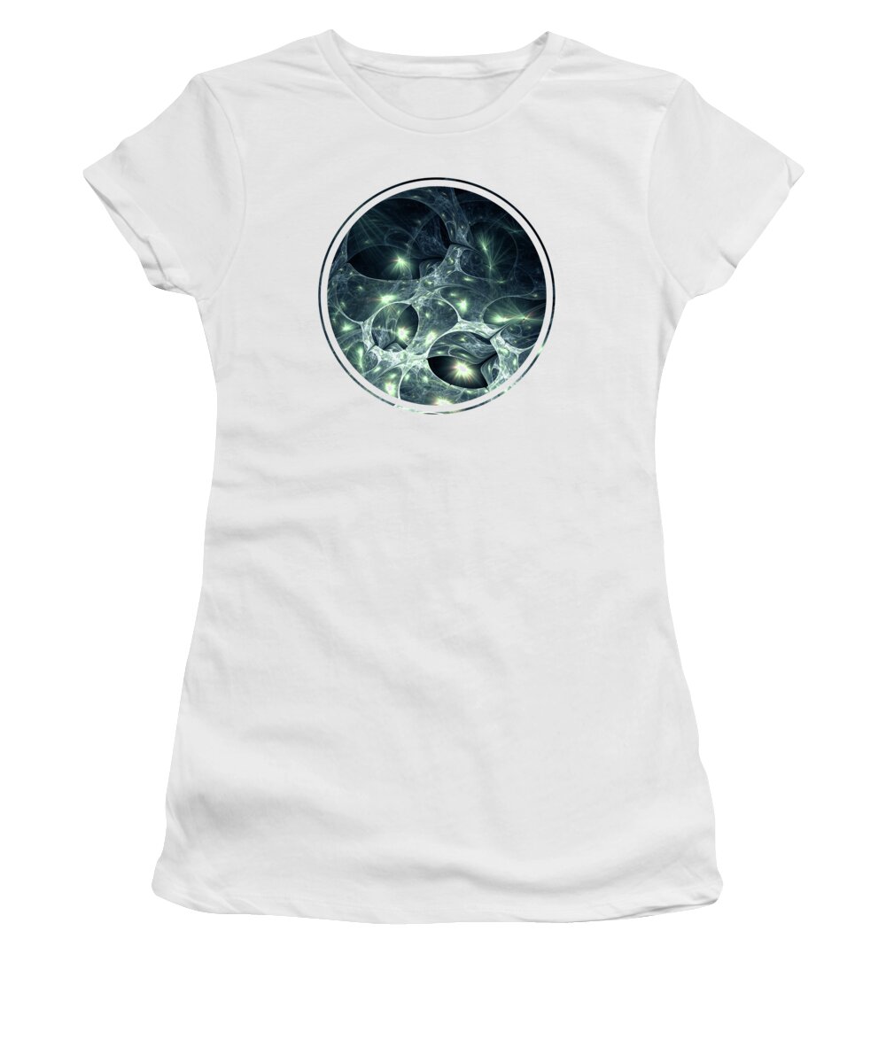 Computer Women's T-Shirt featuring the digital art Fireflies by Anastasiya Malakhova
