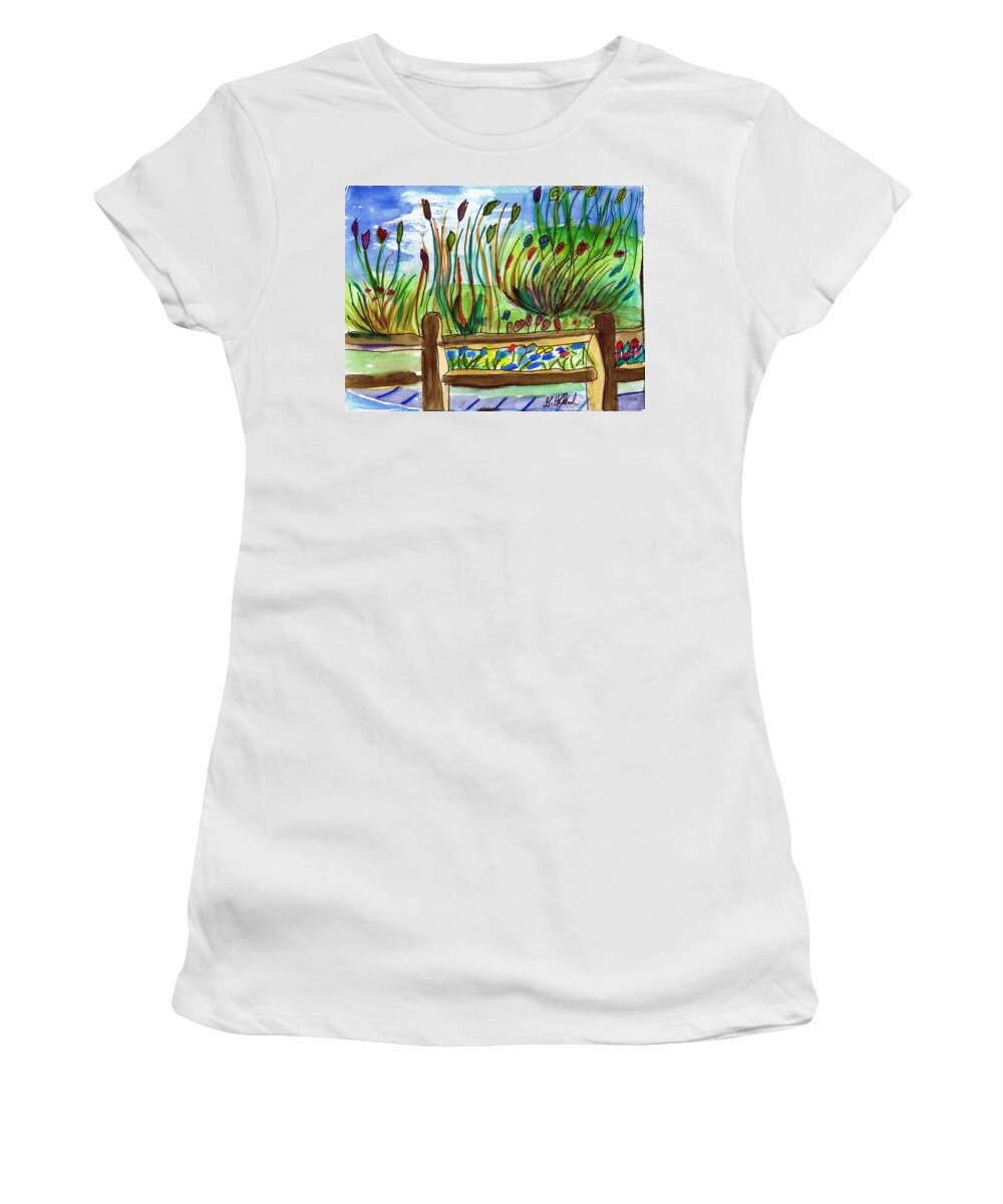 California Women's T-Shirt featuring the painting Wild and free. by Genevieve Holland