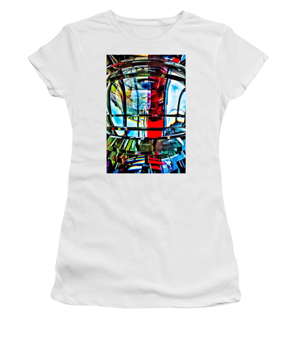 Fresnel Lens Women's T-Shirt featuring the photograph Fresnel Lens by Addison Likins
