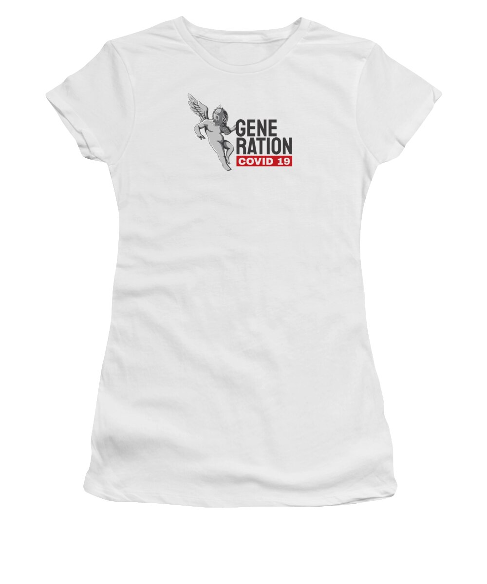 Generation Women's T-Shirt featuring the digital art Generation Covid19 by Jeff Creation