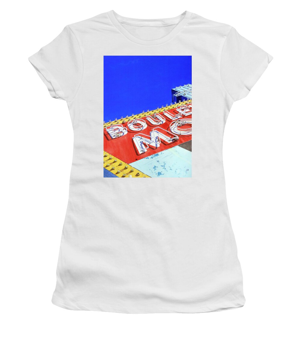 Architecture Women's T-Shirt featuring the painting Glorious by Lisa Tennant
