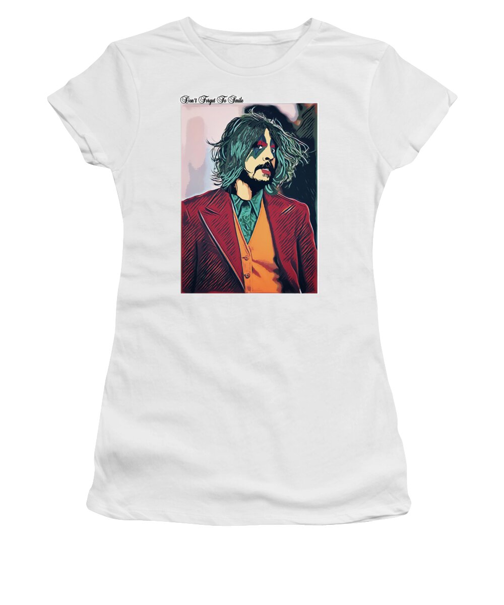 Dave Grohl Women's T-Shirt featuring the digital art Grohl in Gotham by Christina Rick