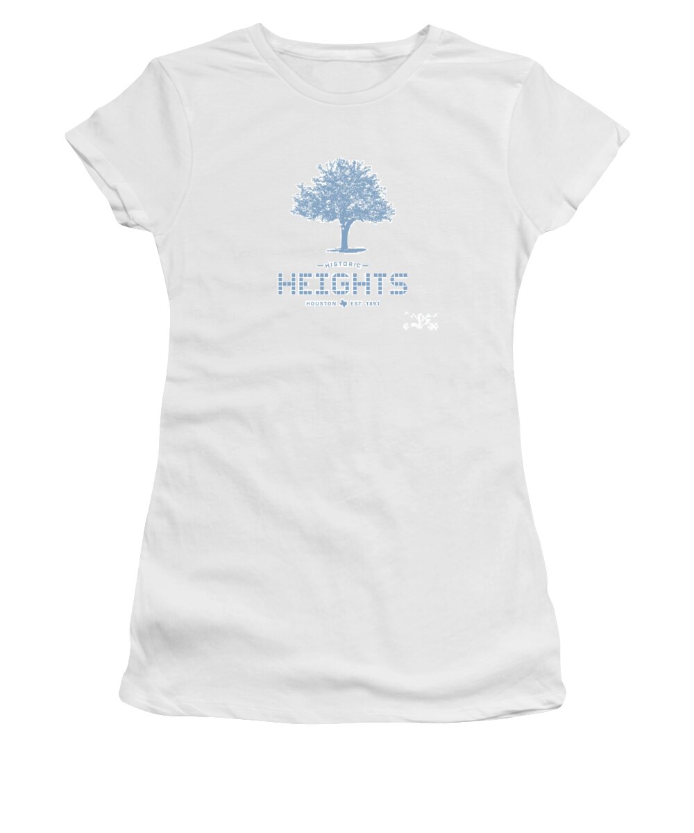 Jan M Stephenson Designs Women's T-Shirt featuring the digital art Heights Tile and Tree by Jan M Stephenson
