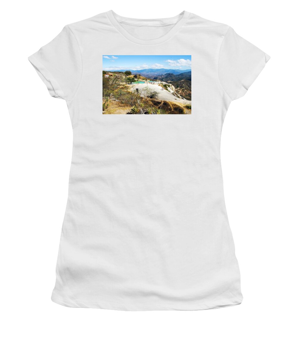 Hierve Del Agua Women's T-Shirt featuring the photograph Hierve del Agua by William Scott Koenig