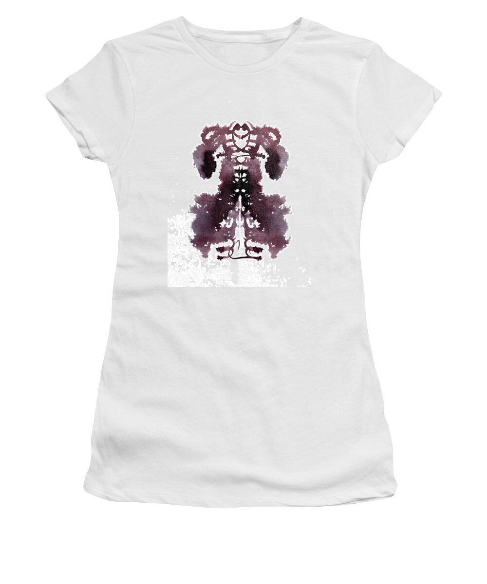 Abstract Women's T-Shirt featuring the painting Hired Help by Stephenie Zagorski
