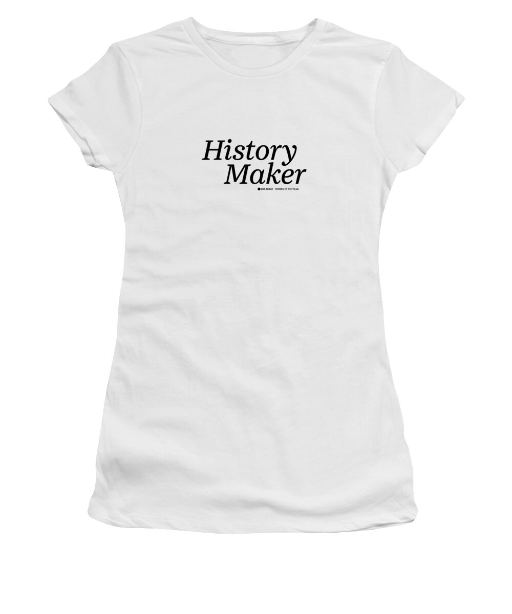 Usa Today Women's T-Shirt featuring the digital art History Maker Black by Gannett Co