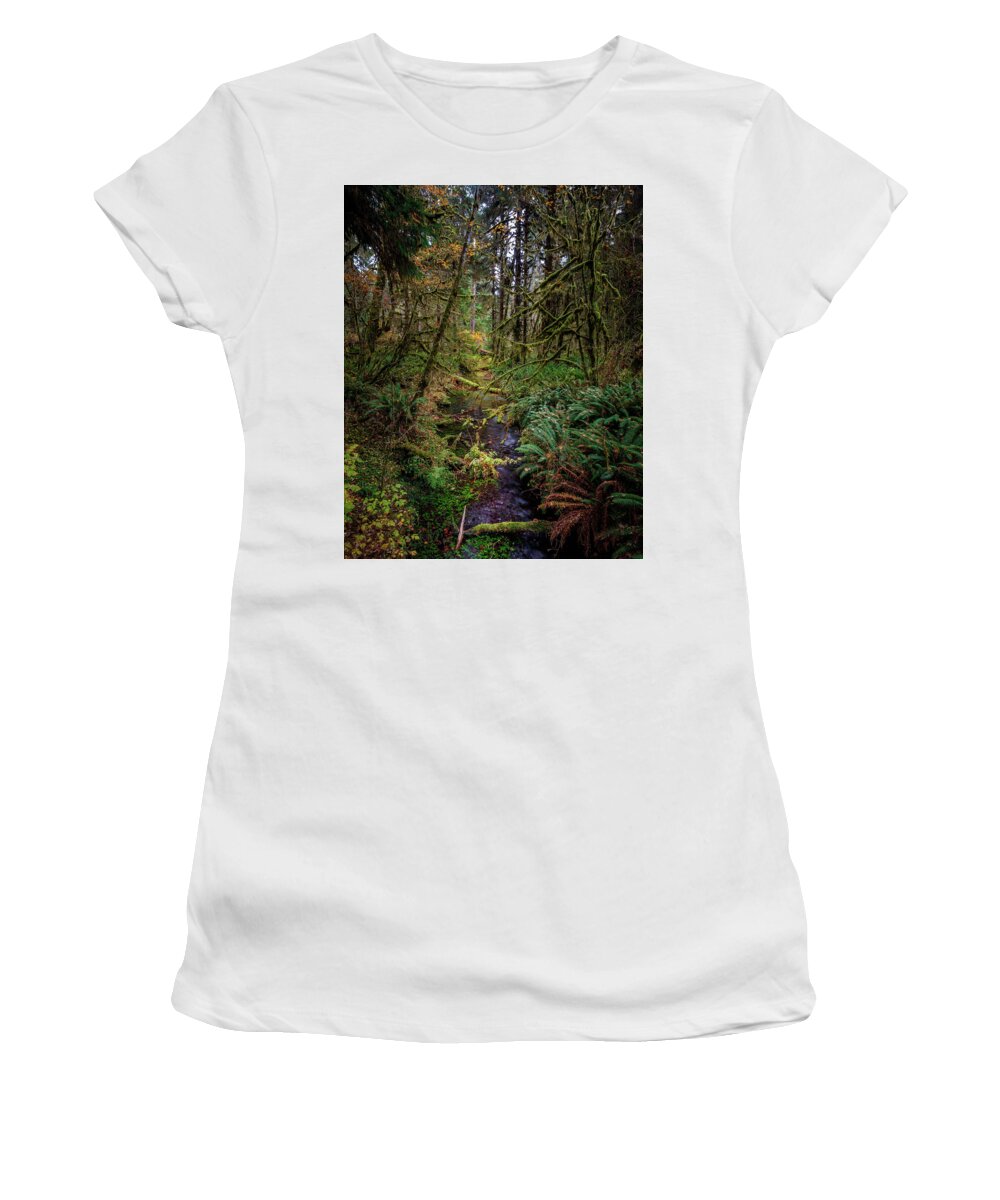 Taft Creek Women's T-Shirt featuring the photograph Hoh 315 by Mike Penney