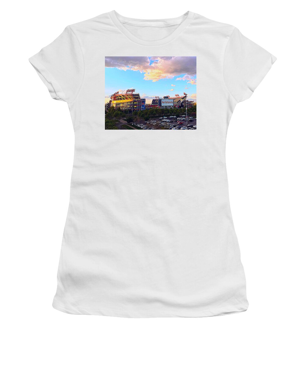 Nissan Women's T-Shirt featuring the photograph Home of the Titans by Lee Darnell