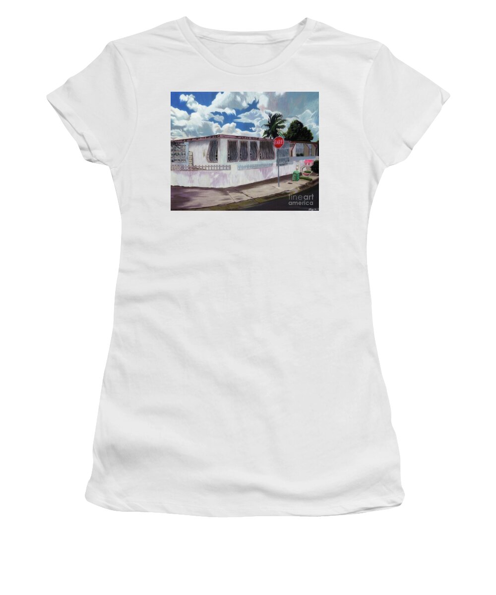 House Women's T-Shirt featuring the drawing Home by Philippe Thomas