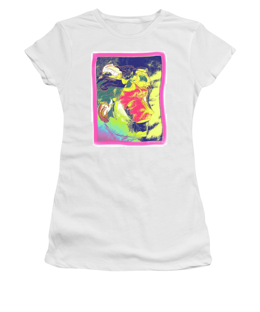 Homme Women's T-Shirt featuring the digital art Homme by Aisha Isabelle