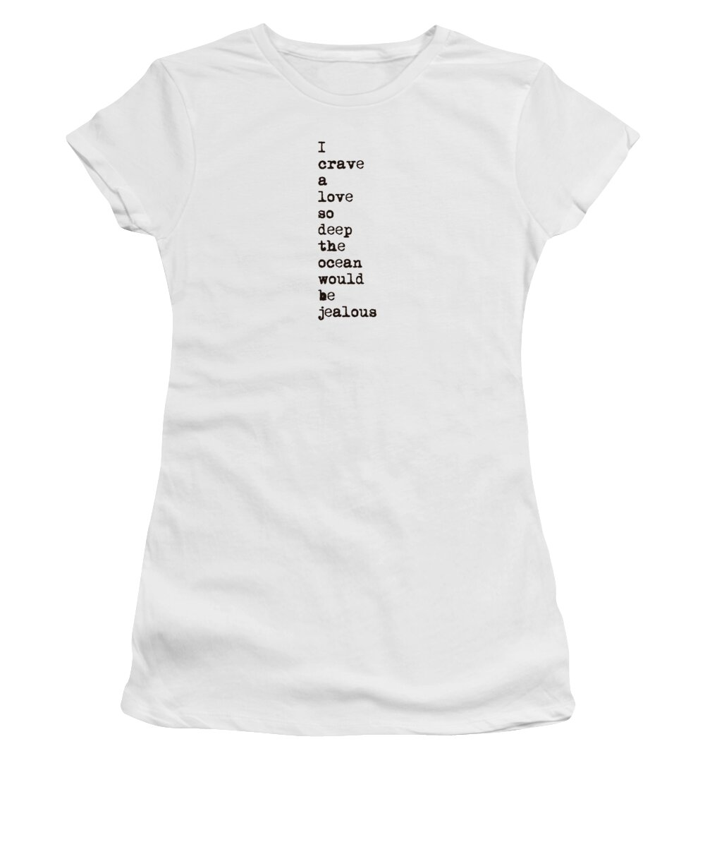 I Crave A Love Women's T-Shirt featuring the digital art I crave a love by Madame Memento