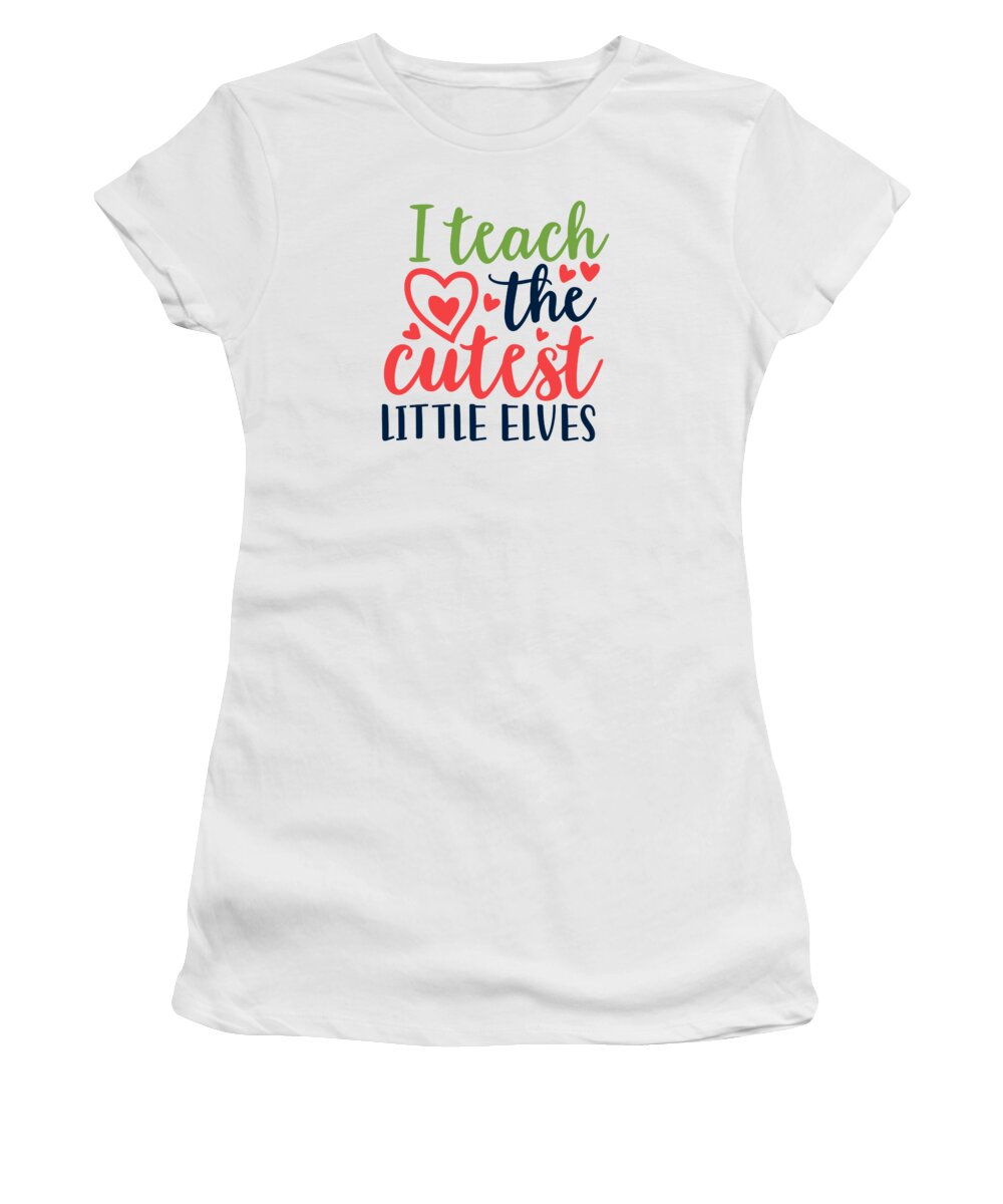 Boxing Day Women's T-Shirt featuring the digital art I Teach The Cutest Little Elves by Jacob Zelazny