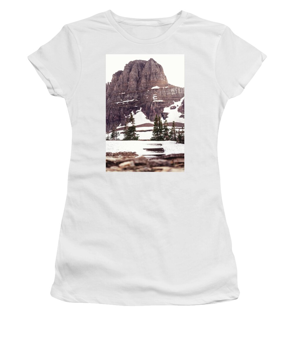  Women's T-Shirt featuring the photograph Iconic Logan Pass by William Boggs